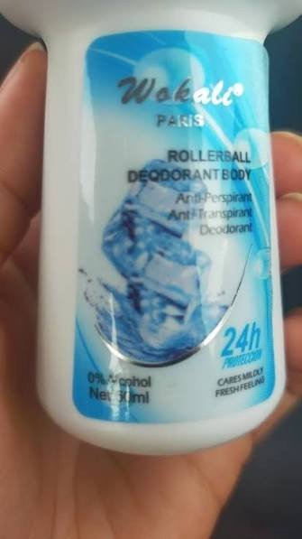 WOKALI PARIS  ROLLERBALL DEODORANT BLUE